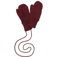 Disana - Kids' Boiled Wool Gloves - Guantes size 1, rojo