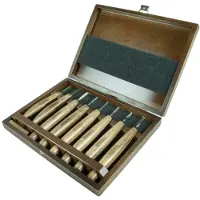 Narex Profi Detail Carving Set 869010, set de gubias para talla detallada, 8 piezas