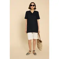 White Stuff Lina Linen Tunic Pure Black Talla: 8 REGULAR | Blusas Outlet | Mujer | Blanco