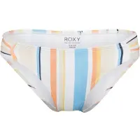 Roxy - Women's Printed Beach Classics Moderate - Parte inferior de bikini size XS, blanco