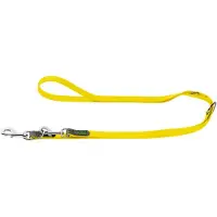 Hunter - Adjustable Leash Convenience - Correa para perro size Länge max. 200 cm - Breite 2,0 cm, amarillo