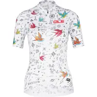 ALÉ - Women's Versilia Jersey Graphics - Maillot de ciclismo size XXL, blanco