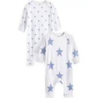 Next Pijama azul / blanco