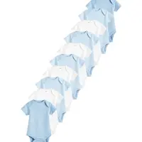 Next Pijama entero/body azul / blanco