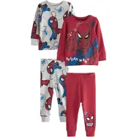 Next Pijama gris / mezcla de colores / rojo
