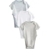 Next Pijama entero/body azul paloma / verde pastel / blanco