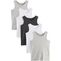 Next Camiseta térmica gris oscuro / gris moteado / blanco