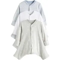 Next Pijama azul paloma / verde pastel / blanco