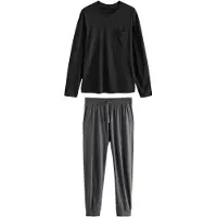 Next Pijama largo gris / negro