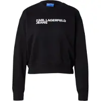 Karl lagerfeld JEANS Sudadera 'Essential' negro / blanco