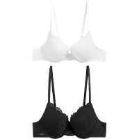 Next Sujetador negro / blanco