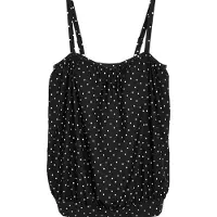 Next Top de tankini negro / blanco