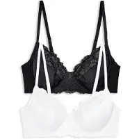 Next Sujetador negro / blanco
