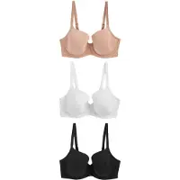 Next Sujetador beige oscuro / negro / blanco
