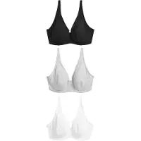 Next Sujetador gris claro / negro / blanco