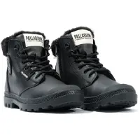 Palladium Botines con cordones 'Pampa' negro