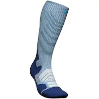 Bauerfeind - Women's Outdoor Merino Compression Socks - Calcetines de compresión size 35-38 - Wade S, azul/gris