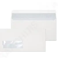 Diversen Sobre blanco Exclusive 110 x 220 mm - EA5/6 con ventana izquierda autoadhesiva (200 unidades)
