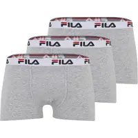 FILA Calzoncillo boxer gris claro / gris moteado / rojo sangre / negro