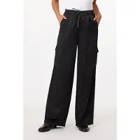 Scotch & Soda Satin Cargo Black Talla: W32 | Pantalones Cargo Outlet | Mujer | Negro
