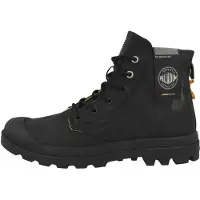 Palladium Botines con cordones 'Pampa Surplus' amarillo / negro