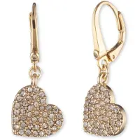 DKNY Pendientes 'HEART' oro / transparente