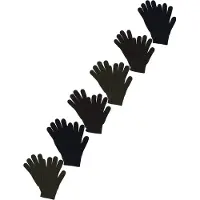 Lindex Guantes navy / marrón oscuro / verde oscuro