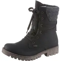 Rieker Botines con cordones negro