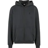 Karl kani Sudadera con cremallera gris / negro