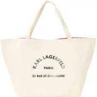 Karl Lagerfeld Shopper 'Rue St-Guillaume' beige / negro