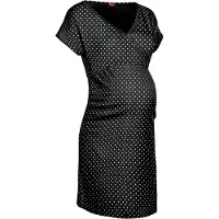 LASCANA Camiseta de noche negro / blanco