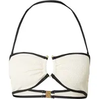 Seafolly - Women's Beach Bound Ring Front Bandeau - Parte superior de bikini size 40, blanco
