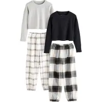 Next Pijama gris / negro / blanco