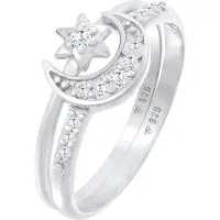 Elli Anillo 'Astro Halbmond Sterne' plata