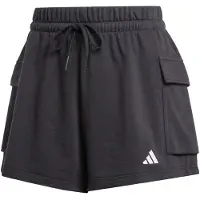Adidas adidasPantalón corto Essentials Small Logo French Terry Cargo 2XS Black / White Mujer