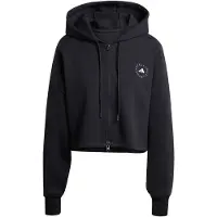 Adidas By Stella Mccartney Sudadera con cremallera deportiva 'Sportswear Cropped' negro / blanco