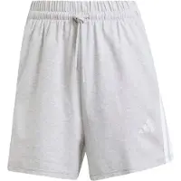 Adidas adidasPantalón corto Essentials Cotton 3 bandas XL Light Grey Heather / White Mujer