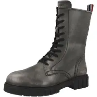 s.Oliver Botines con cordones gris oscuro