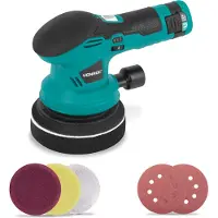 Vonroc Pulidora 12V - Ø125 mm - 2 en 1 pulir y lijar | incl. batería