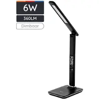 Avide ABLDL-OLC-6W-BL LED Tischleuchte Büro Kalender Schwarz 6W 350lm