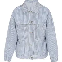 Mymo Chaqueta de entretiempo azul denim / blanco