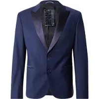 Drykorn Chaqueta tipo saco para negocios 'LORIENT' azul oscuro / negro