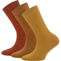 Ewers Calcetines marrón claro / miel / rojo anaranjado