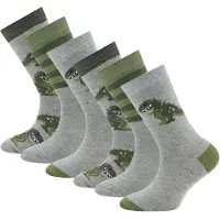 Ewers Calcetines 'Dino' gris / verde oscuro / offwhite