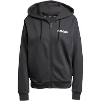 Adidas Sudadera con cremallera deportiva 'Essentials' negro / blanco