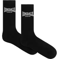 Lonsdale Calcetines ' Gilbert ' negro / blanco
