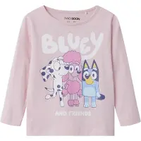 TWO SOON Camiseta 'Bluey' azul claro / rosa / rosé / blanco