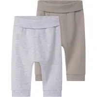 TWO SOON Pantalón chamois / gris moteado