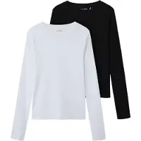 TWO SOON Camiseta negro / blanco