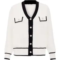 Carato Cárdigan negro / blanco